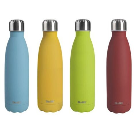 BOUTEILLE THERMOS COLORFULL EN ACIER INOXYDABLE À DOUBLE PAROI - 500 ML