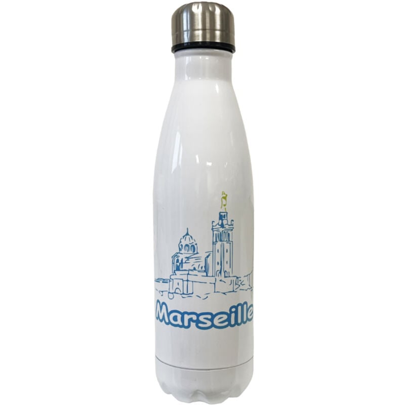 Bouteille Thermos en inox Marseille - by Cbkreation