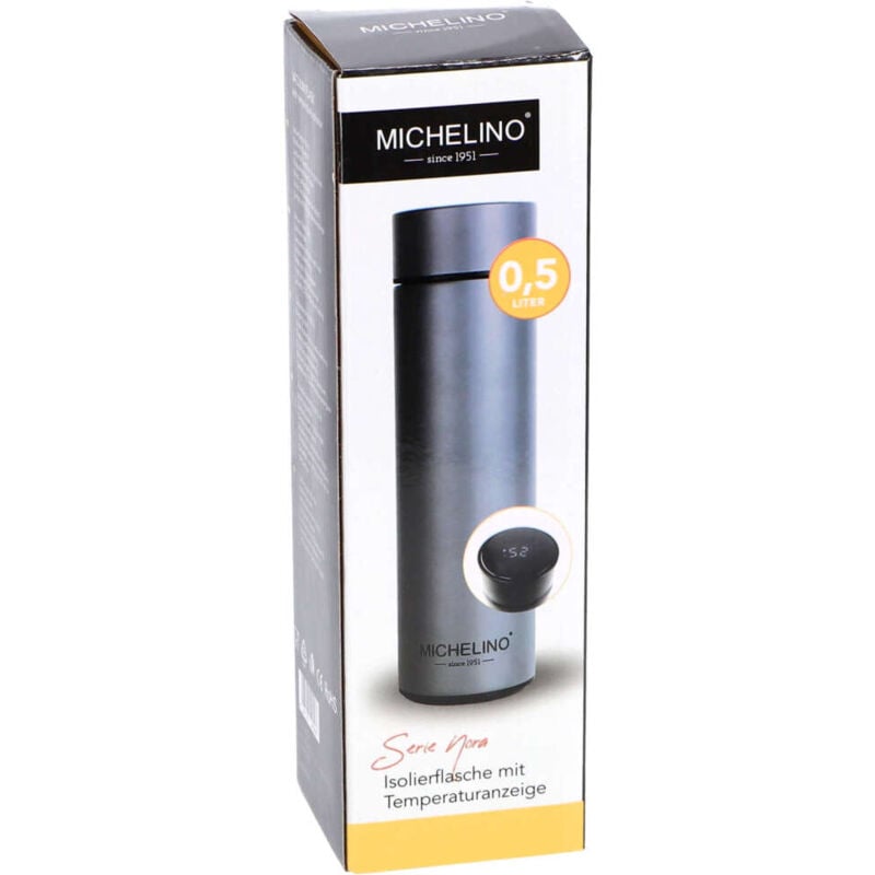 Bouteille thermos Michelino avec indicateur de température 0,5 l