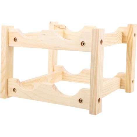 Bouteilles Bois Stable Niveaux Casier Vin Moderne pour