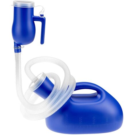 Bouteilles d'urinoir pour Hommes, urinoir Homme Portables, avec Tube de 1.6 M, 2000 ML, pour Voyage, hôpital
