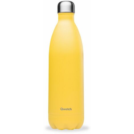 Gourde isotherme Qwetch 1,5L - Jaune pop avec poignée - P'tits Poids  Carottes