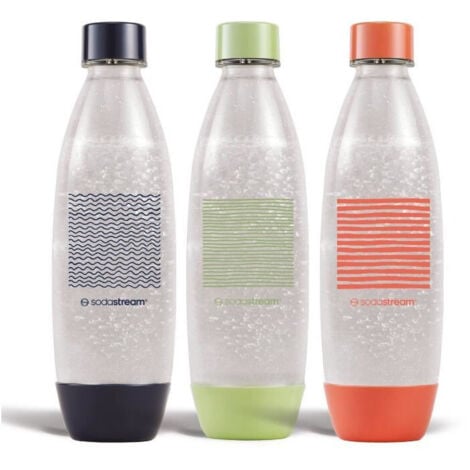 Bouteilles SODASTREAM - Fuse Edition Limitée - Pack de 3 bouteilles 1L - Sans PFAS