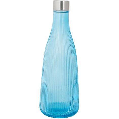 Bouteilles Verre Atla Bleu Azur Design épuré, Conservation Idéale - Cosy & Trendy