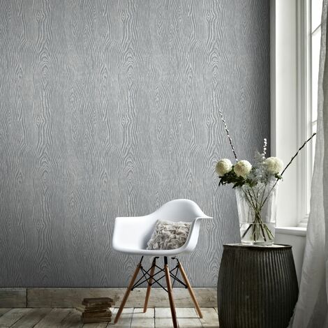 Arthouse Country Plain Textured Charcoal Grey Wallpaper | Homebase