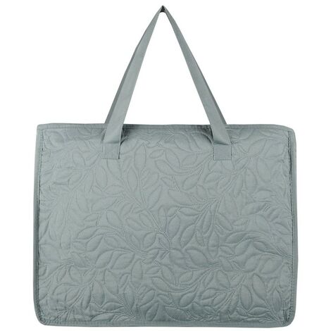 Boutis 240x260 avec 2 taies et sac Cassandre argile - Gris clair