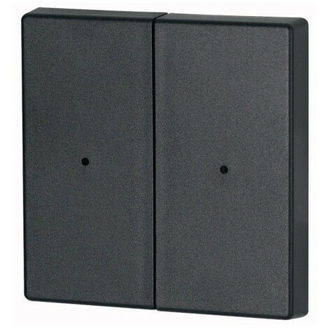 Bouton à bascule double +raccord de manomètre anthracite EATON CWIZ-02/04-LED
