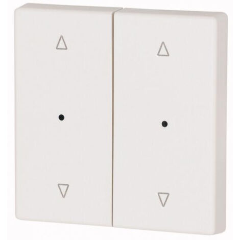 Bouton à bascule double +raccord de manomètre blanc jalo EATON CWIZ-02/21-LED