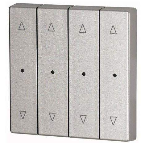 Bouton à bascule quadruple +raccord de manomètre couleur argent jalo EATON CWIZ-04/23-LED