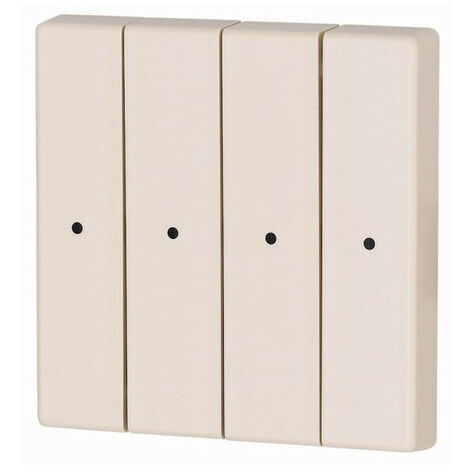 Bouton à bascule quadruple +raccord de manomètre crème EATON CWIZ-04/02-LED