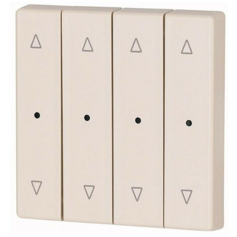 Bouton à bascule quadruple +raccord de manomètre crème jalo EATON CWIZ-04/22-LED