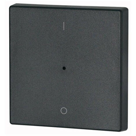 Bouton à bascule simple +raccord de manomètre I/0 anthracite EATON CWIZ-01/14-LED