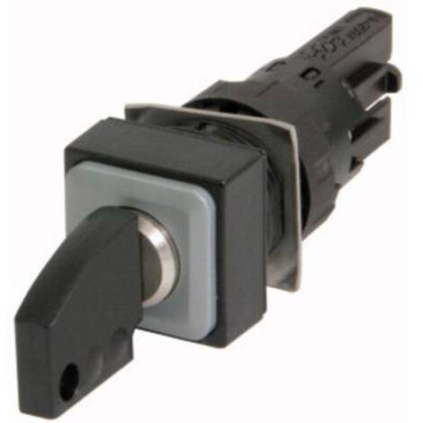 Bouton à clé 3 positions noir à accrochage EATON Q18S3R-A1