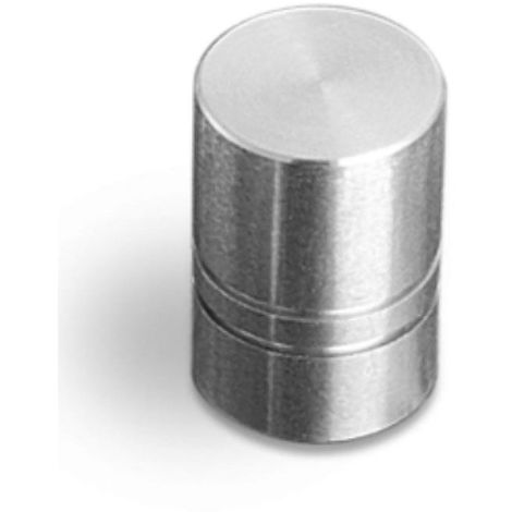 Bouton acier - Décor : Inox brossé - Diamètre : 18 mm - Matériau : Acier - VERGES - Vendu à l'unité