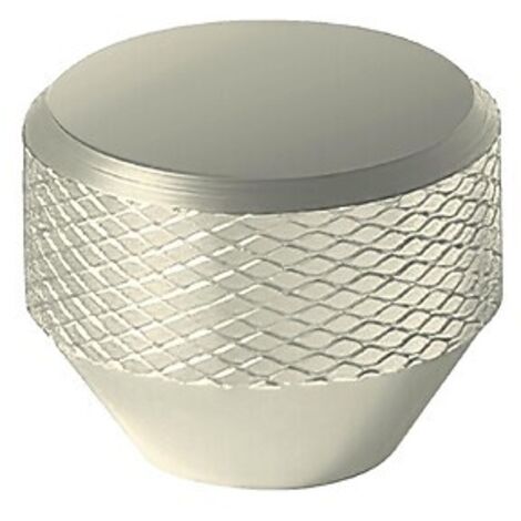 Bouton aluminium Mesh - diamètre 26 mm - hauteur 23 mm - finition noir mat - ESTAMP