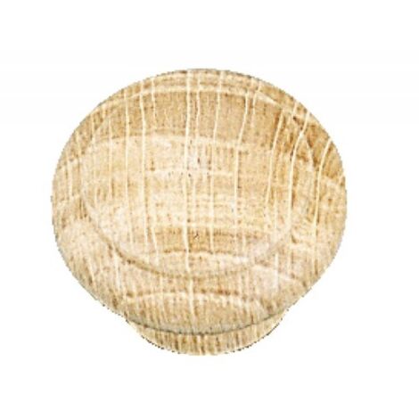 Bouton ancien Ø 30 mm chêne bois brut - CADAP