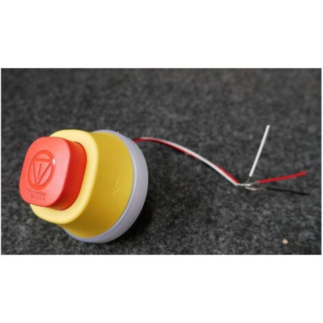 Bouton arrêt d'urgence 1O+1F 24Vcc fixation Ø 22mm avec anneau lumineux Harmony XB5 Schneider