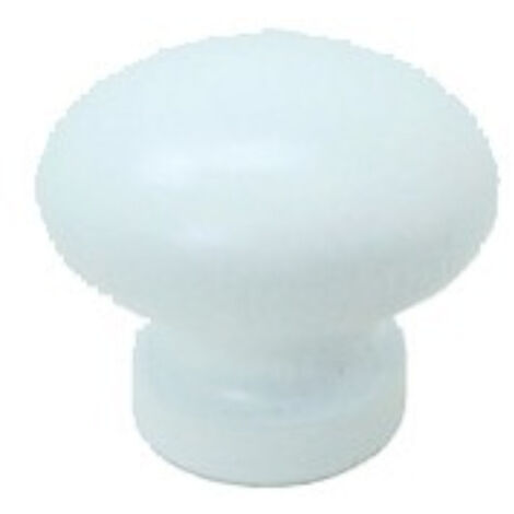 Bouton bois hêtre laqué blanc STRAUSS 17500