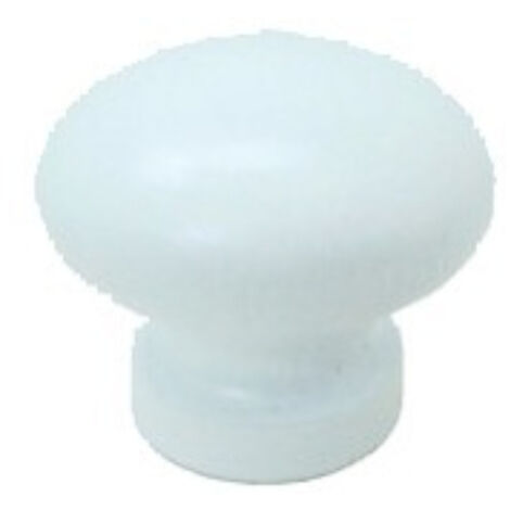 Bouton bois hêtre laqué blanc STRAUSS 17500