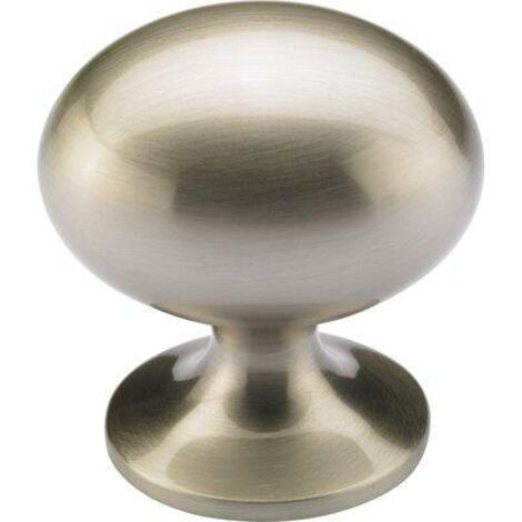 Hettich – Bouton de meuble en acier inox 30mm – Taraudé 4mm – Résistance à l'usure – Pour bois dur et teck – Accessoire moderne