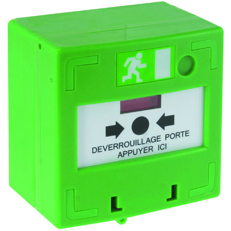 bouton - bris de glace - vert - aiphone bdv