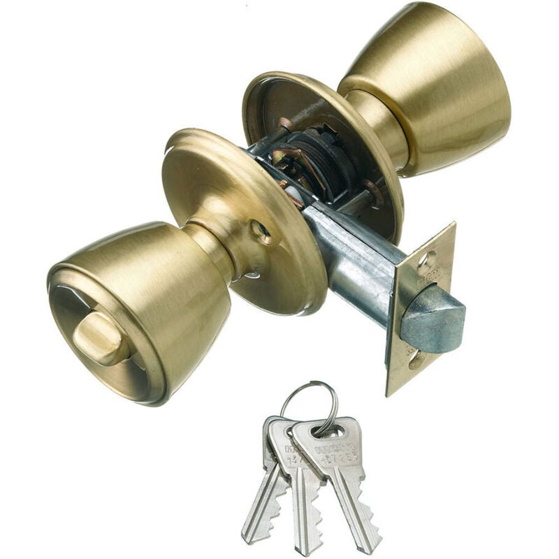 MCM - Serrure Avec Bouton Pour Porte D'Entree 501B-3-3-70