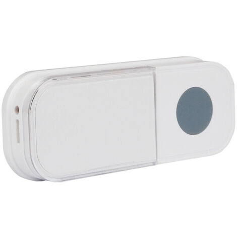 Bouton carrillon à pile, sans fil avec porte-étiquette, IP44, garantie 5 ans - Tibelec