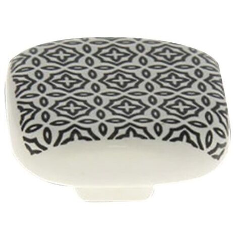 BOUTON CERAM.CARREAU CIMENT FLEUR CARRE 40 MM CARREAU CIMENT FLEUR NR