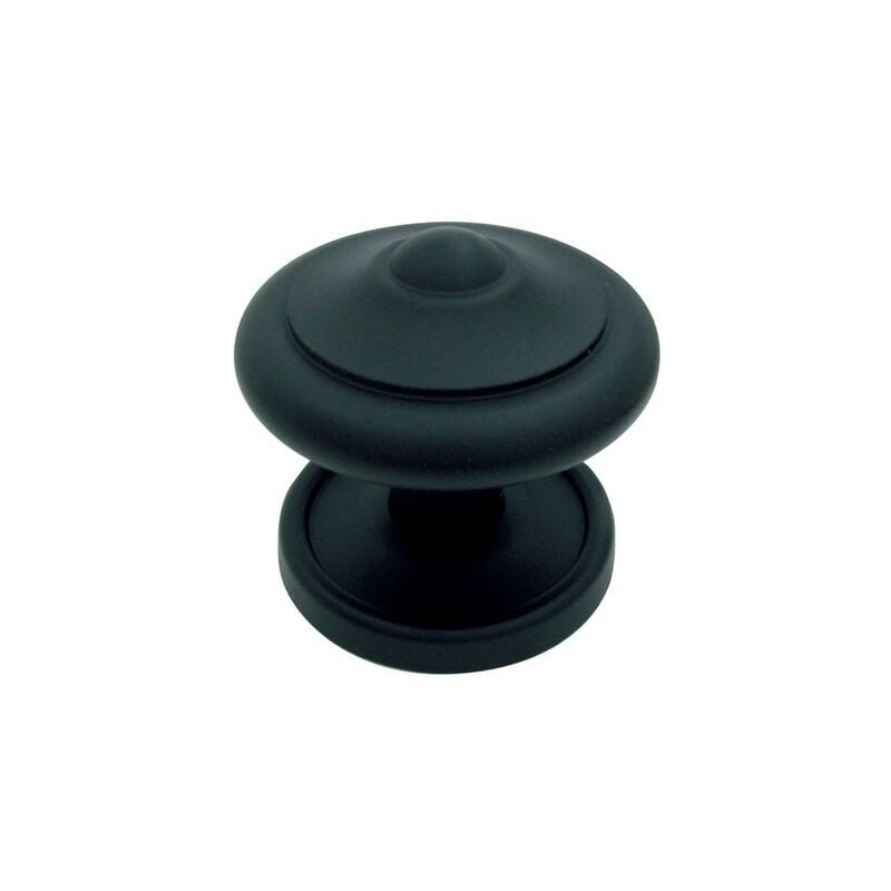 Brionne - Bouton chaînette France Ø80 mm noir - 1140408NR