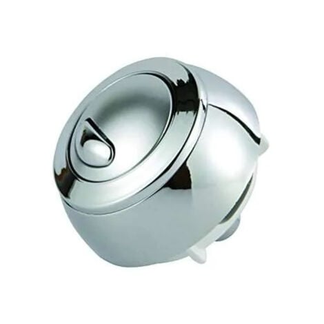 Bouton chromé pour mécanisme WC SIAMP Optima 50