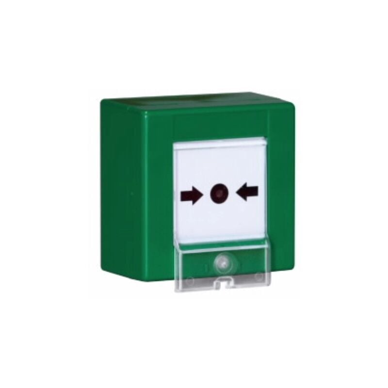 CSA - 2495-V - bouton poussoir brise-vitre IP54 vert