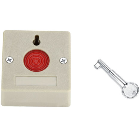 Bouton d'alarme d'urgence mini sécurisé filaire 24V pour bureau et maison