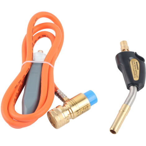 Bouton d'allumage automatique au propane, torche turbo rotative à 360° pour soudure et brasage de tuyaux gaz, longueur 59,1 pouces.