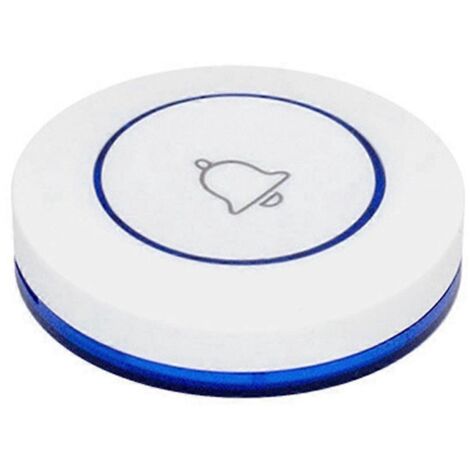 Bouton d'appel pour restaurant, sonnette sans fil 433 MHz, bleu