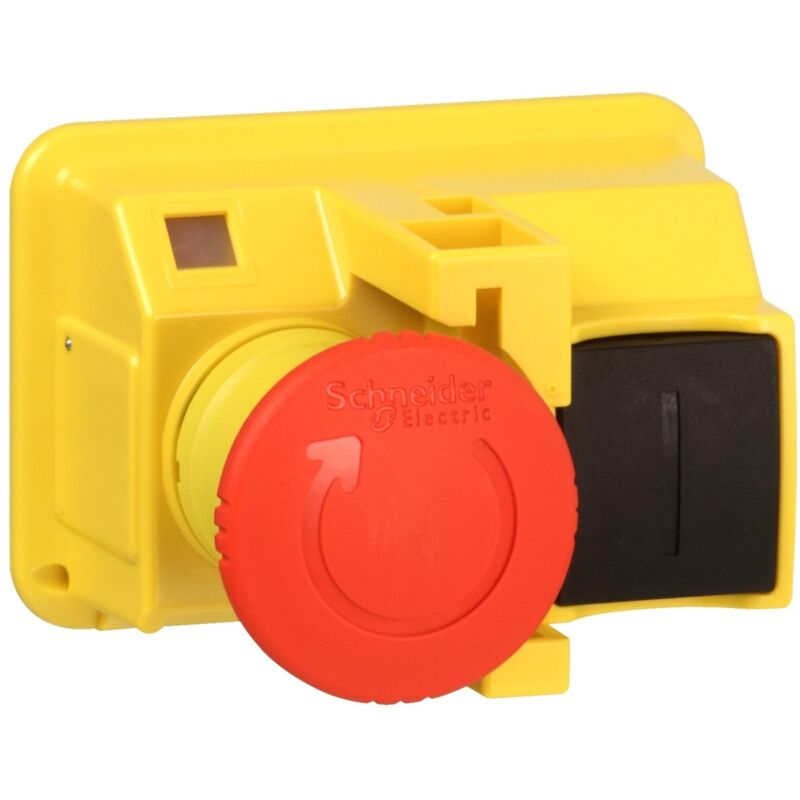 Schneider - Tête pour bouton poussoir diam 40 mm tourner pour déverrouiller diam 22 rouge - GV2K031