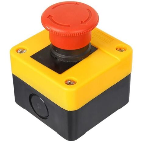 Bouton d'Arrêt d'Urgence 110-400V IP65, Coupe-Circuit Compact et Fiable pour Applications Polyvalentes