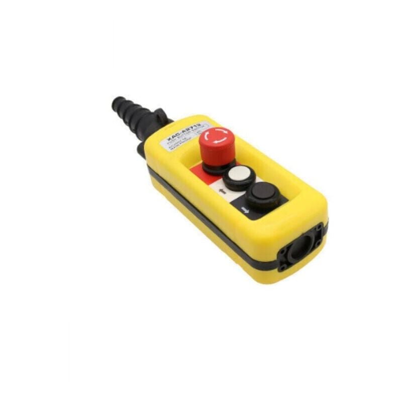 Bouton d'arrêt d'urgence ,Deux poussoirs + bouton d'arrêt d'urgence-XAC-A2713