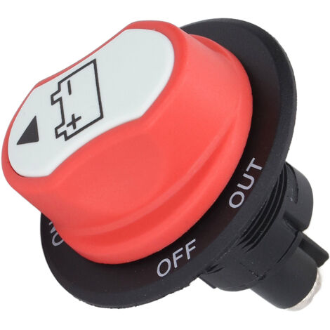 Bouton de batterie interrupteur coupure de courant isolateur déconnexion électrique ON OFF OUT réglage DC50V 50A
