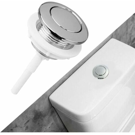 Bouton De Chasse d'eau, Bouton Poussoir De 38 Mm pour Salle De Bain et WC Dispositif D'économie d'eau - Convient pour Réservoir De Toilette