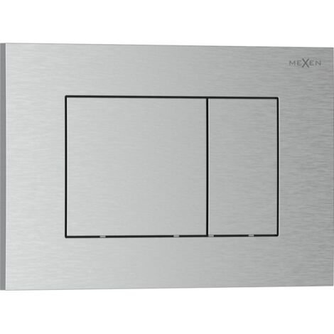 Bouton de chasse d'eau Mexen Tex 02, nickel brossé - 6102-10