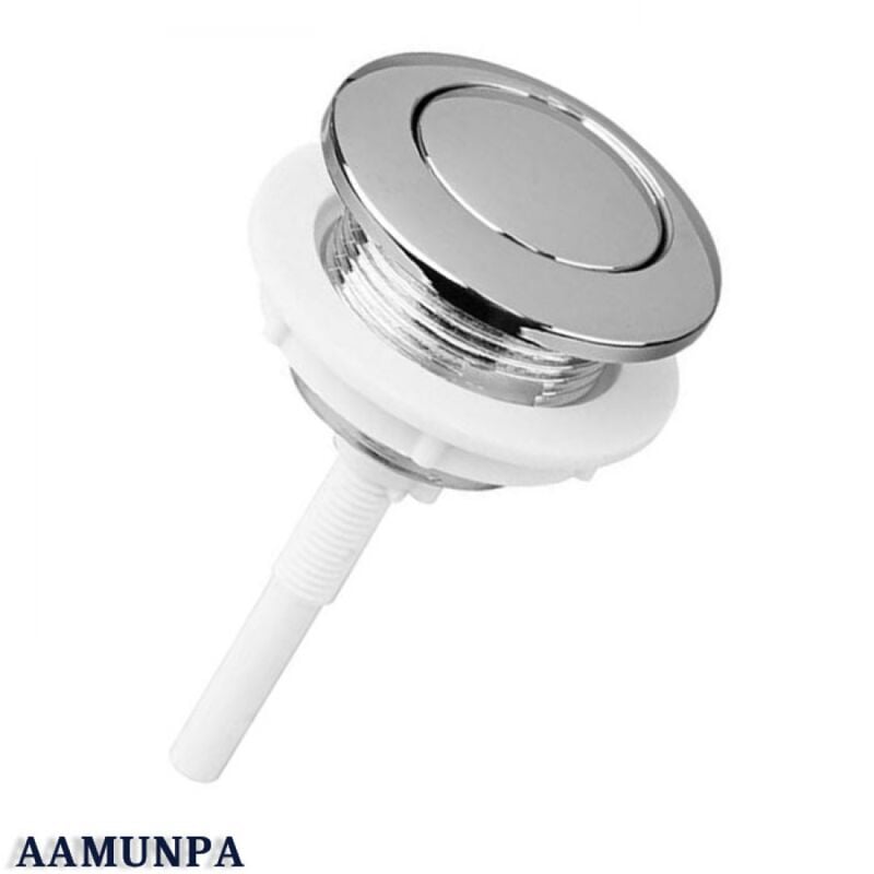Bouton poussoir chasse d'eau de 38 mm, universel double bouton de chasse  d'eau à tête ronde pompe haute pression, pour salle de bain bouton poussoir  wc, toilettes, réservoir d'eau (2) 