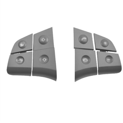 Bouton de commande au volant pour Mercedes-Benz Classe B/R W164 ML, W251 et W245 (gris)-AquaForge