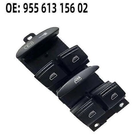 Bouton de commande de lève-vitre avant neuf pour Porsche Cayenne S GTS 911 958 718 Macan Boxster Panamera Coupé Carrera Cayman Turbo  Panneaux de porte intérieurs &--95561315602