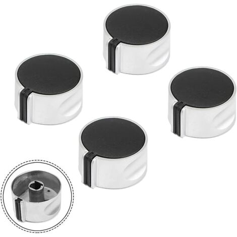 Bouton de commande de plaque de cuisson à gaz, 4 boutons de commande de gaz, bouton de commande universel en zinc, bouton de commande de plaque de cuisson à gaz