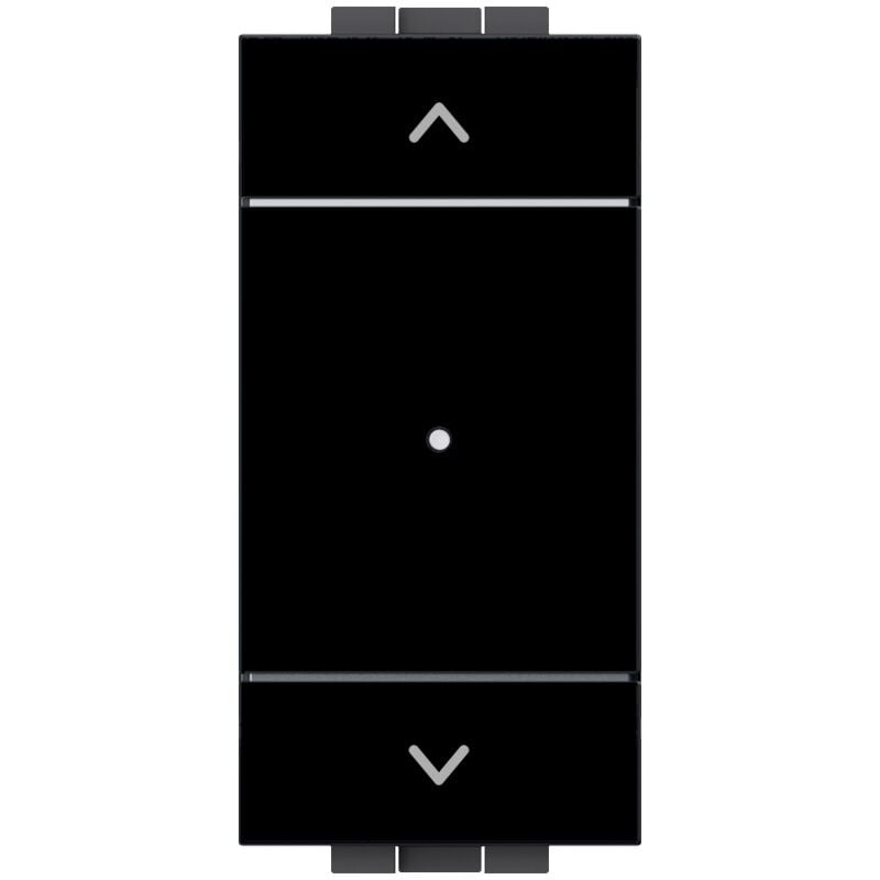 Bouton de commande de volet roulant intelligent Ettroit Wifi connecté haut bas application Tuya couleur noire compatible avec Living LNWF1202