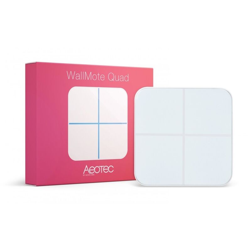 Aeotec - Bouton de commande murale Z-Wave - WallMote Quad - Aoetec