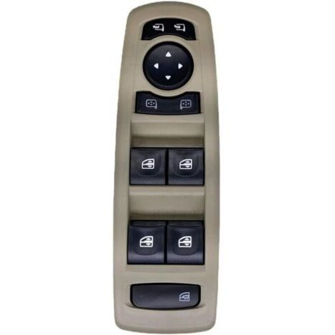 Bouton de commutateur de lève-vitre pour R&enault pour Laguna 3 pour Megane 3 pour Fluence 2008-2016 Bouton Régulateur De Console 254000015R Interrupteur De Commande (Color : Beige)