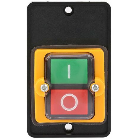Bouton de Commutateur de Machine de Commutateur de Bouton-Poussoir, ac 220V / 380V 10a, Incorporant Le Bouton Marche/arrêt Imperméable Et antipoussière