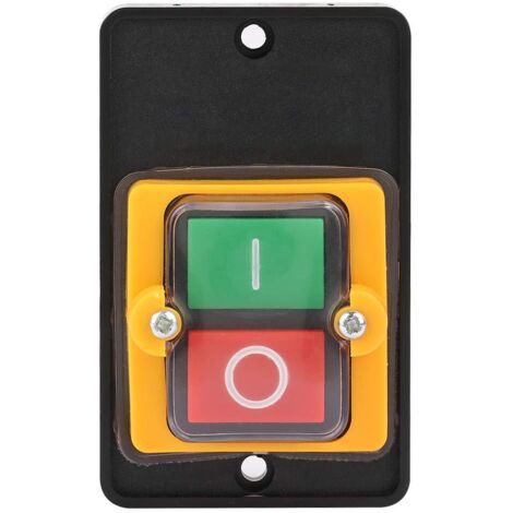 Bouton de Commutateur de Machine de Commutateur de Bouton-Poussoir, ac 220V / 380V 10a, Incorporant Le Bouton Marche/arrêt Imperméable Et antipoussière