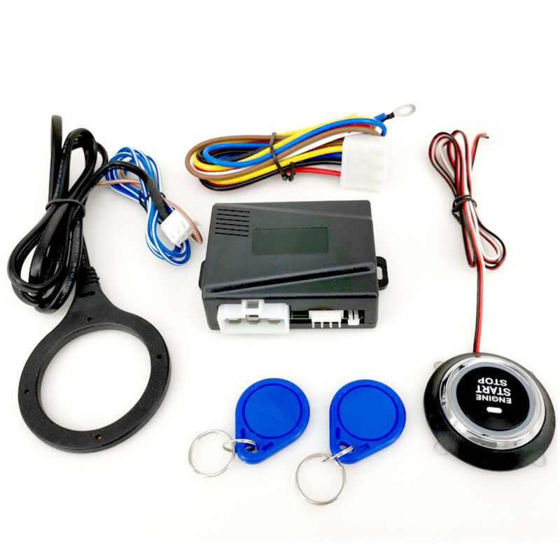 Lifcausal - Bouton de démarrage du moteur de voiture 12 v, allumage rfid, démarrage sans clé, système d'arrêt du moteur, bouton de démarrage, bouton